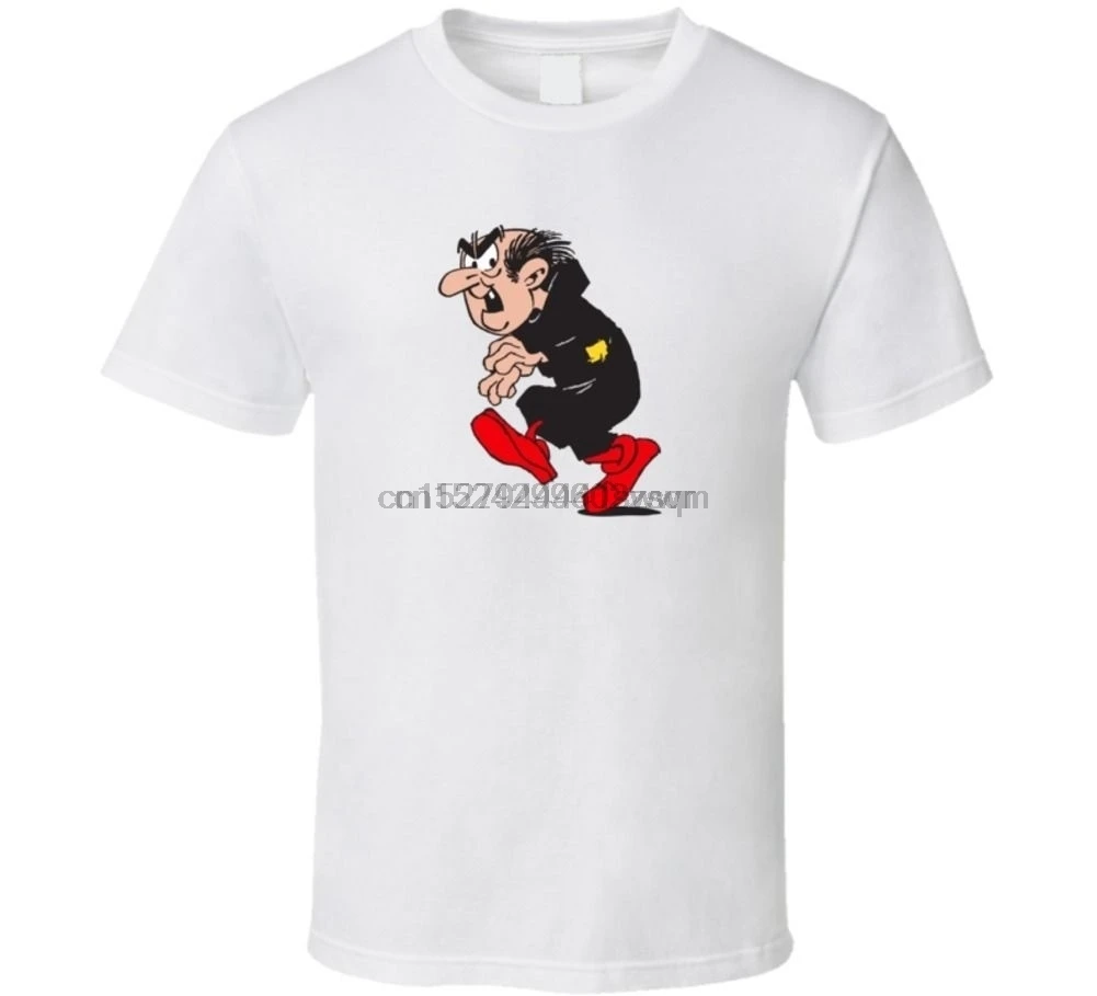 Gargamel мультяшная Футболка мужская круглая шея с коротким рукавом Нижняя футболка