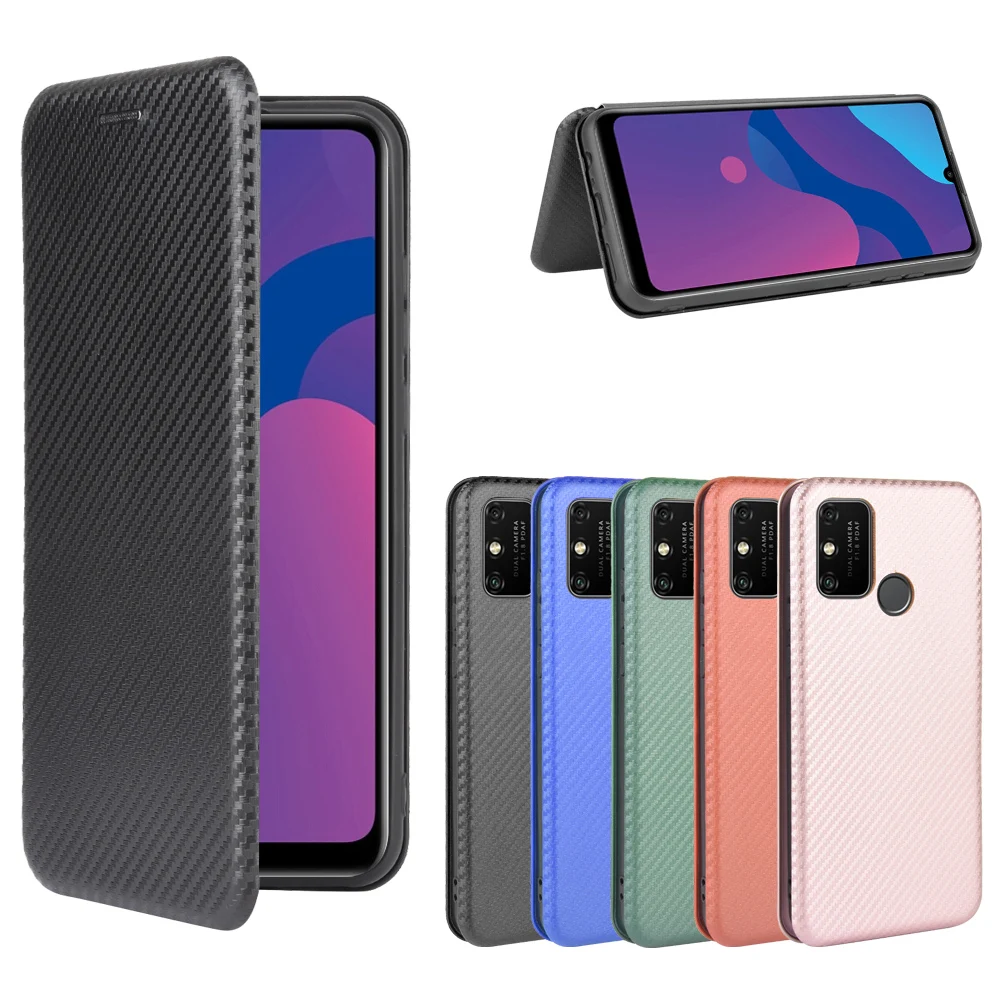 

Honor 9A 9C 9S 8A 8S 2020 Flip Case for Funda Huawei Honor 9X Pro 9 A Case Honor 30 Lite Luxury Carbon Fiber Leather Cover Etui