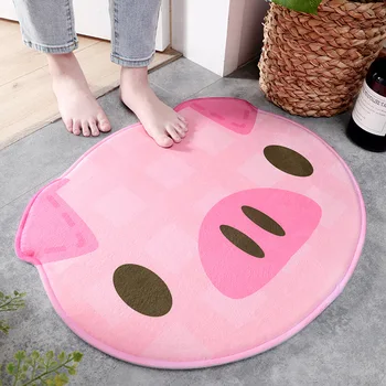 

New Bath Mat Falairong Cartoon Animal Model Home Door Mat Thick Sponge Absorbent Non-slip Decorative Floor Mat 50 x 60CM