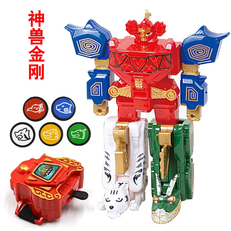 

Transformation Fit Robot Six-in-One Transformation Double-Sided Autobots Children'S Educational Assembled Toys Boy