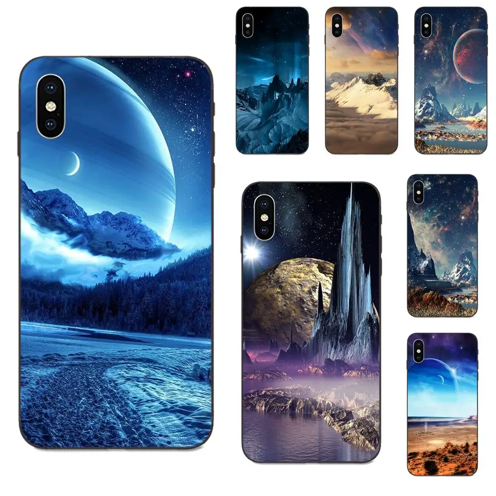 Scifi пейзаж абстрактным 3d для Huawei nova 2 2S 3i 4 4e 5i Y3 Y5 II Y6 Y7 Y9 Lite Plus Prime Pro 2017 2018 2019 |