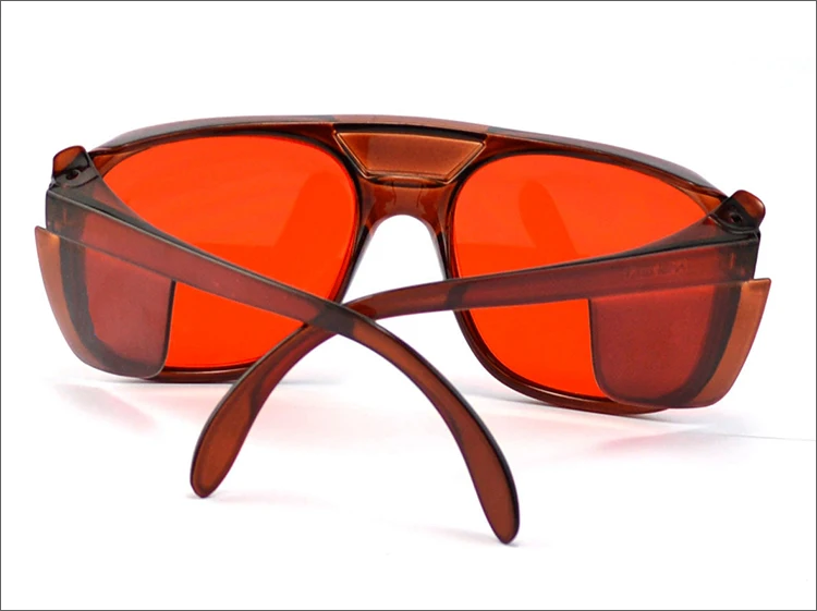 200-540nm/532nm New Laser Goggles Eye Protection Blue Lens For Preventing Red Lasers With Portable Carring Case Safety Glasses