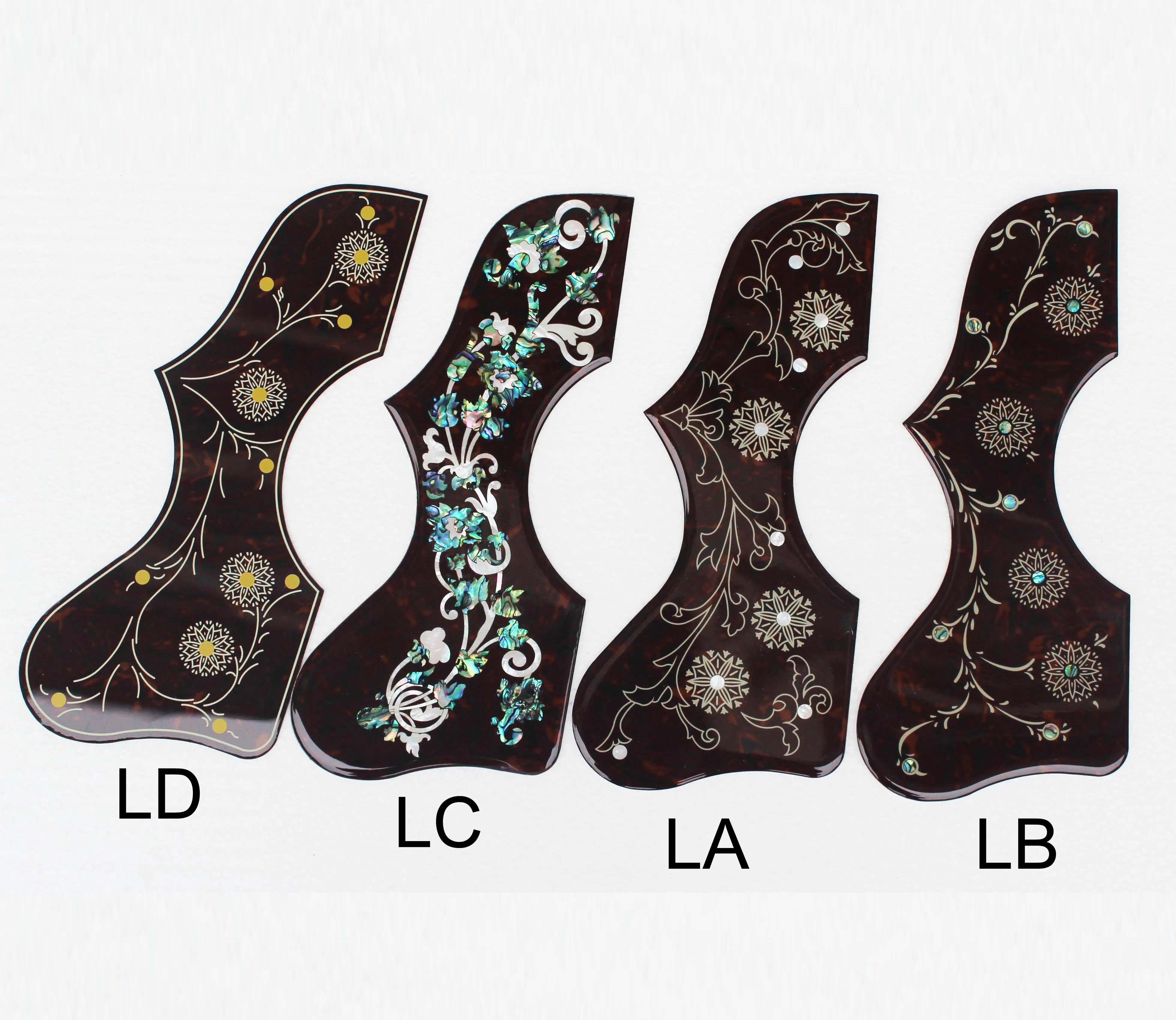 

43 Inch jumbo style 2mm thickness left hand style acoustic guitar pickguard,self sticker guitar pickguard