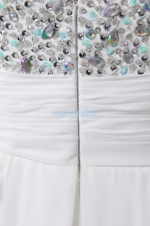 Vestidos de novia Формальное размера плюс дизайн кристалл Макси длинное сексуальное шифоновое белое выпускное платье подружки невесты