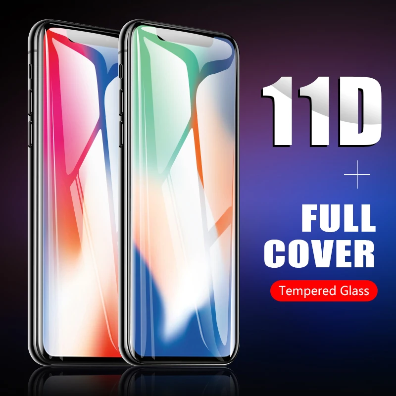 

11D for iphone glass X xr screen protector original curved protective tempered glass film for iphone x xr glass
