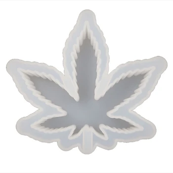 

Weed Silicone Cigar Ashtray Resin Mold Maple Leaf Debowler Ashtray Unbreakable Resin Casting Mold Home Decor Art Crafts