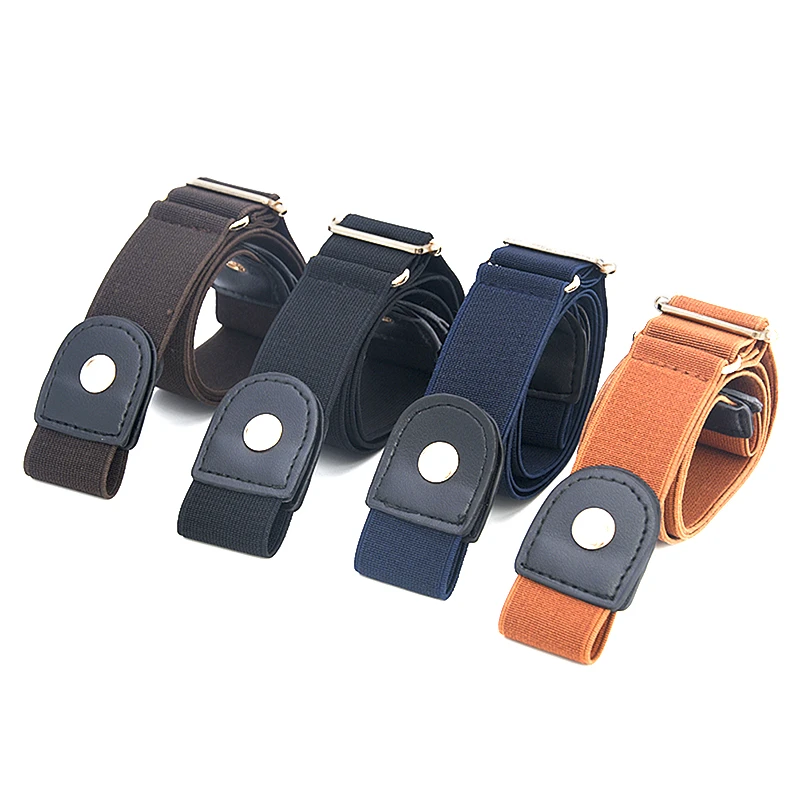 Cinturón de elasticidad elástica de la cintura sin hebilla para  sin 