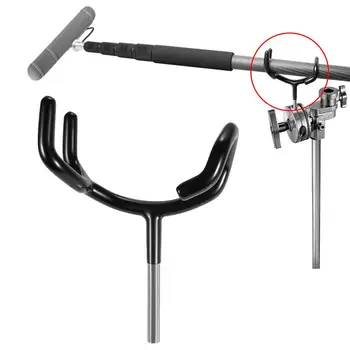 

Y-Shape Microphone Stand Bracket Metal Microphone C-Stand Audio Mic Boom Pole Support Holder Bracket Microphone Accessories