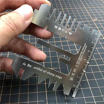 

Professional Etched Type Folding Hand Pressure Auxiliary Ruler for 1/144 and 1/100 Gundam Model Etching Tool Accessories