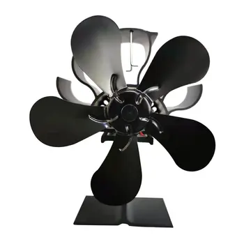 

Electric Stove Fan Reduce Consumption Low Noise 1 Set Fireplace Thermodynamic Blower Five Blades