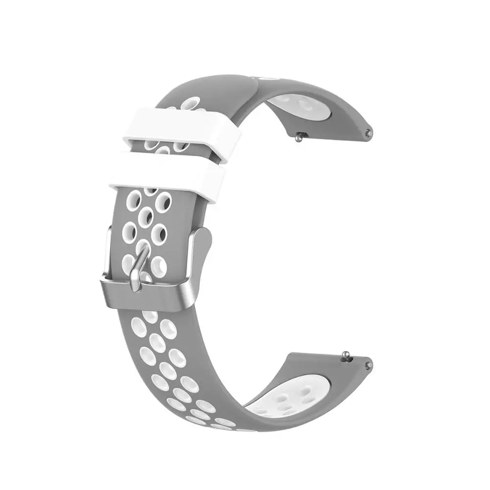 Силиконовый ремешок для полярного воспламенения Смарт-часы ремешок для POLAR Vantage M сменные браслеты - Цвет: Silver white