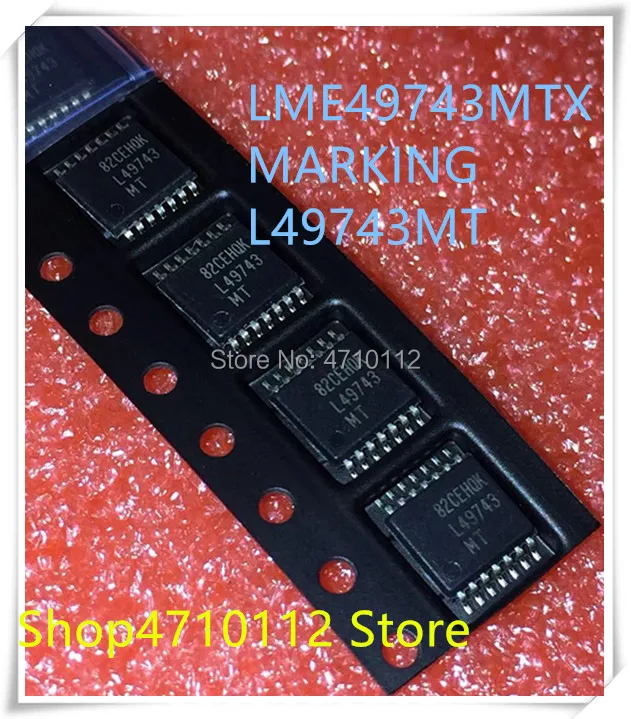 Новинка 10 шт./лот LME49743MTX LME49743 L49743 L49743MT LME49743MT TSSOP-14 IC | Электроника