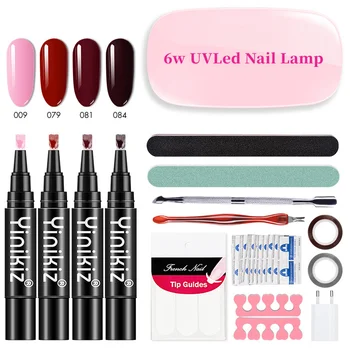 

Nail Extension Gel Kit Nail Set One-Step Gel Pen Nail Gel Solid Color Series DIY Nail Manicure Tools Poly Gel Nail Kit