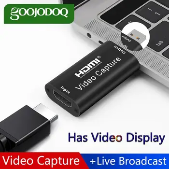 

Mini Video Capture Card USB 2.0 HDMI Video Grabber Record Box for PS4 Game DVD Camcorder HD Camera Recording Live Streaming