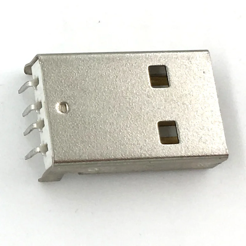 500 шт/партия Белый USB штекер USB изогнутая игла ПЛАСТИНА
