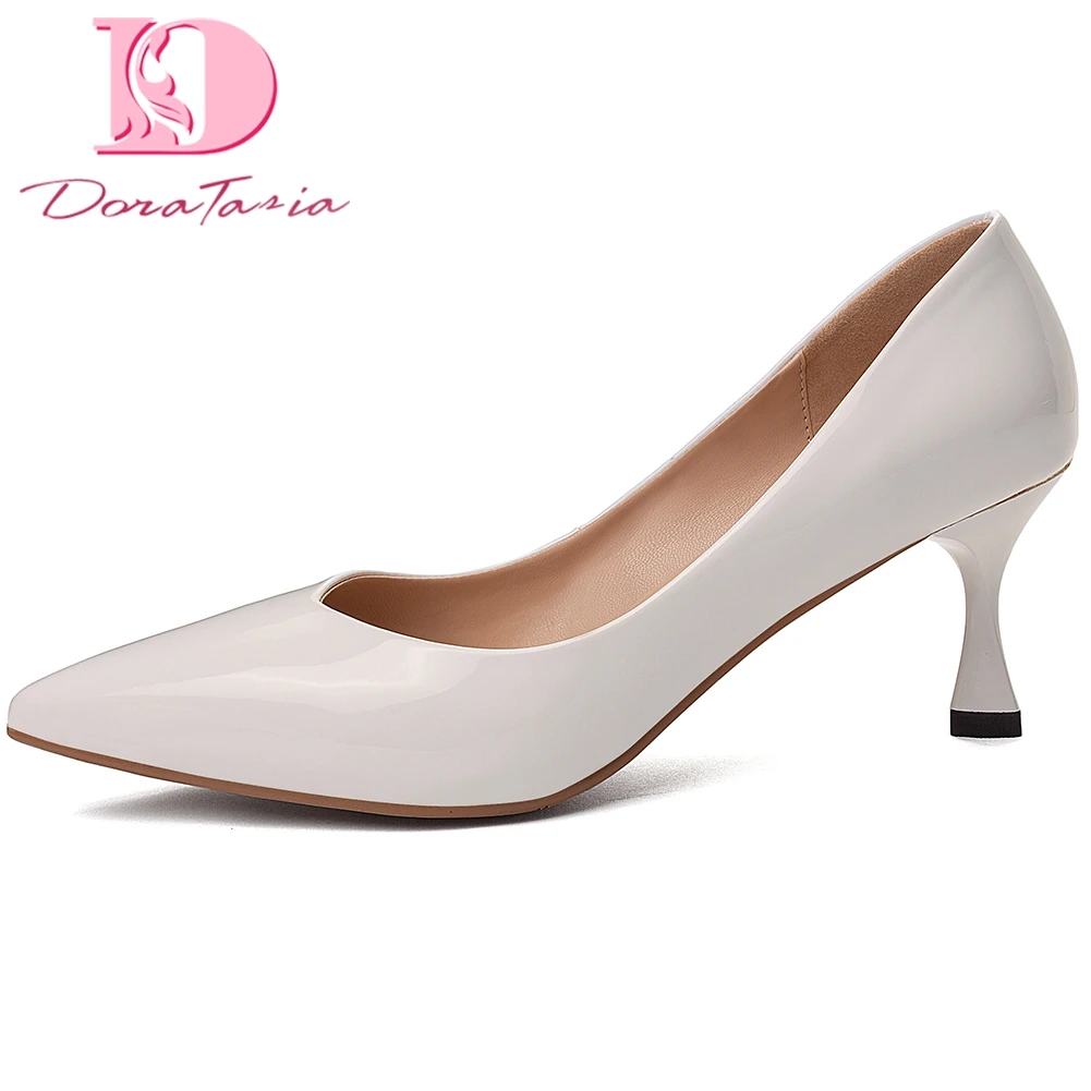 

Doratasia 2020 Hot Sale Slip On Concise Shoes Woman Pumps Female Pointed Toe Strange Style Office Lady Pumps Women Shoes