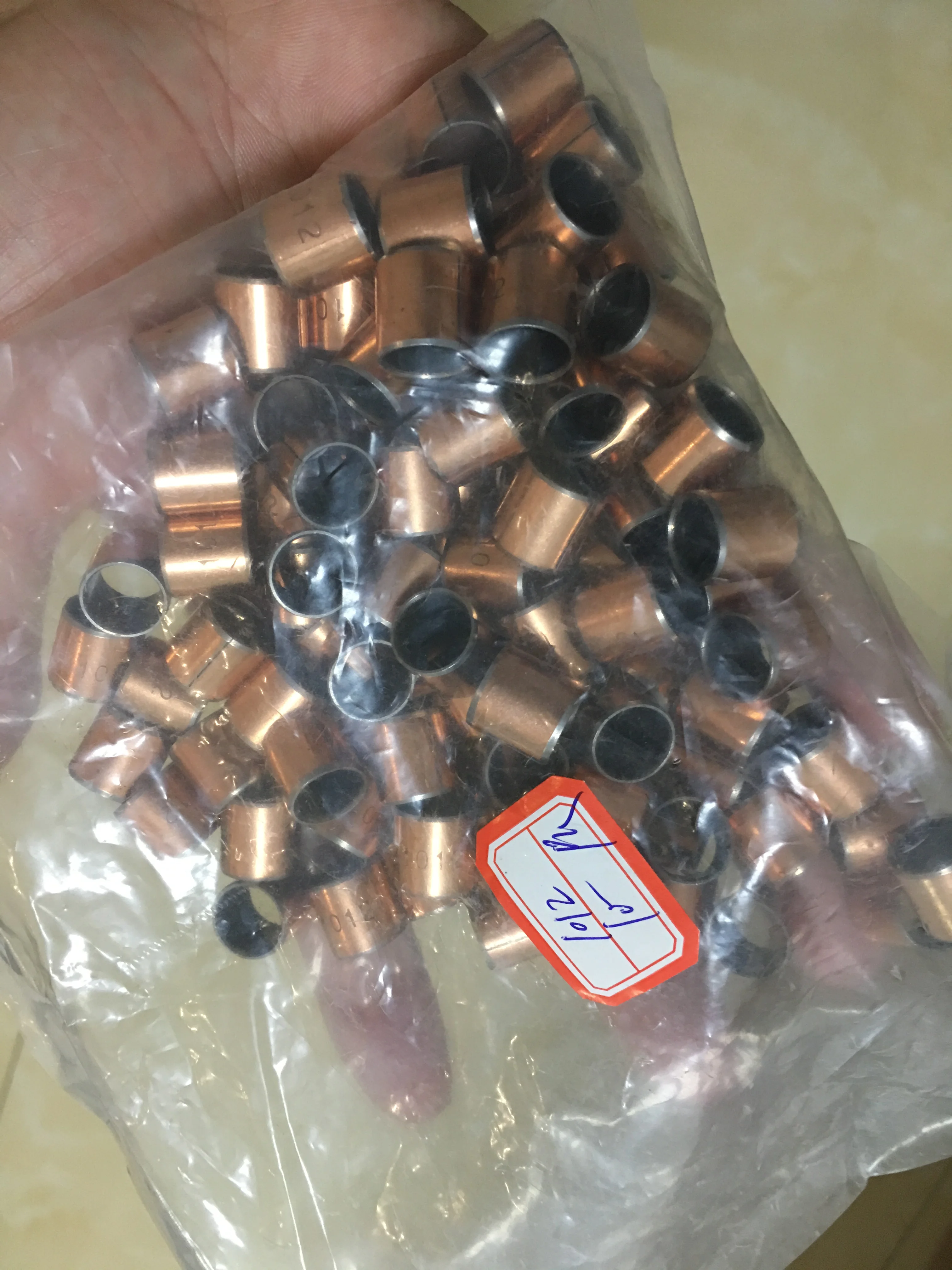 

100 pieces/lot SF-1 1012 Oilless bush DU Self-lubricating bushing Sintered bush Size 10*12*12mm