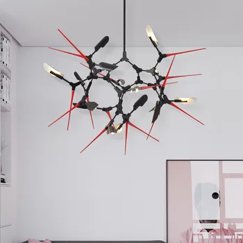 

Spikes post-modern art personality chandelier Nordic model designer living room dining room bedroom chandeliers