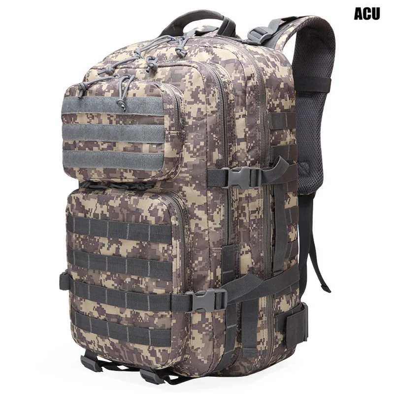 AOKALI 50L 3P наружные спортивные военные армейские тактические альпинистские Молл рюкзак камуфляжная походная сумка походная 800D Водонепроницаемые рюкзаки - Цвет: ACU