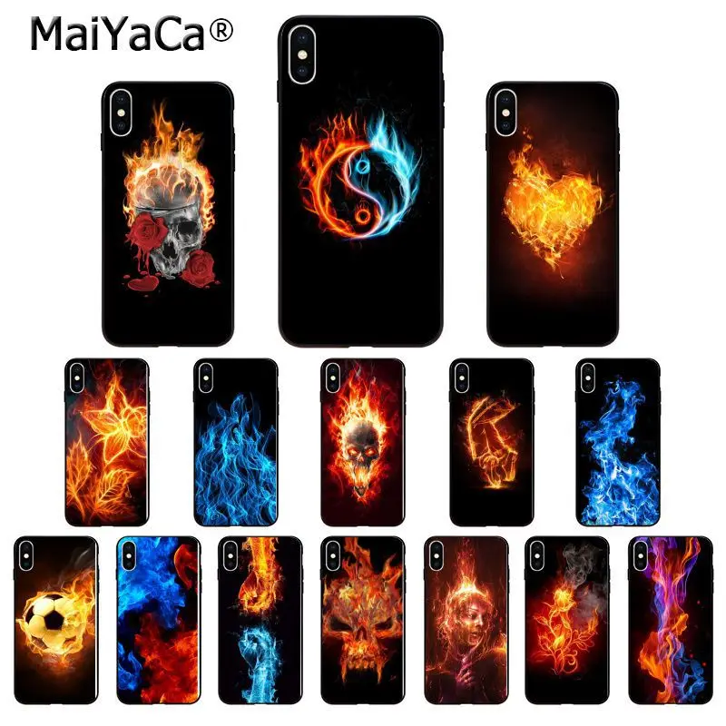 MaiYaCa художественный огнезащитный чехол высокого качества для iPhone 8 7 6 6S Plus X XS MAX 5 5S