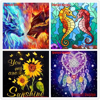 

2020 top popular 5d diamond art kit animal 5d diamond painting full flower 5d diamond embroidery love 5d diamond mosaic sale