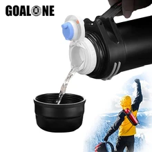 

Large Capacity Stainless Steel Insulated Water Bottle Outdoor Sports Vacuum Flask Leakproof Water Jug Travel Bottle with Handle