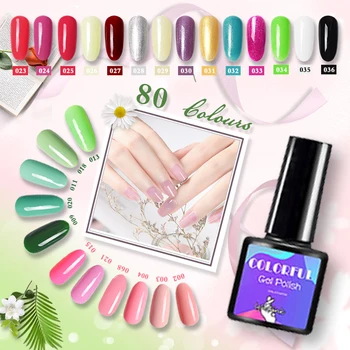 

New 80 Color Gel Polish UV Curable Resin Gel Nail Polish Lamp Semipermanent Nail Polish Gellak Nude Gel Lack Nails Art