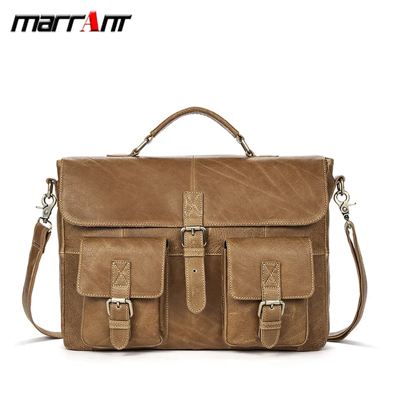 

Genuine Leather Flip Cover Male Leisure Head Layer Cowhide Men Single Shoulder Oblique Hand Bag 8927