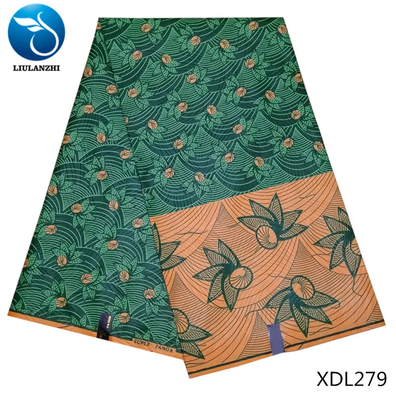 XDL279 LIULANZHI Африканский Воск 6 ярдов/партия настоящая вощеная ткань Анкара для женщин платье последний стиль принты Анкара воск полиэстер XDL270-XDL291 - Цвет: XDL279