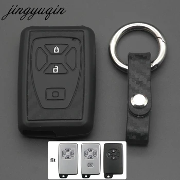 

10Pcs Carbon Silicone Car Key Cover Case Fit for Toyota Estima Alphard Vellfire 2/3/4/5 Buttons Remote Smart Keyless shell