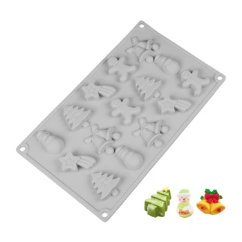 

Christmas Tree Fondant Cake Silicone Mold Christmas Cake Decorating Tools Cupcake Chocolate Biscuits Candy Mold DIY Baking Mould