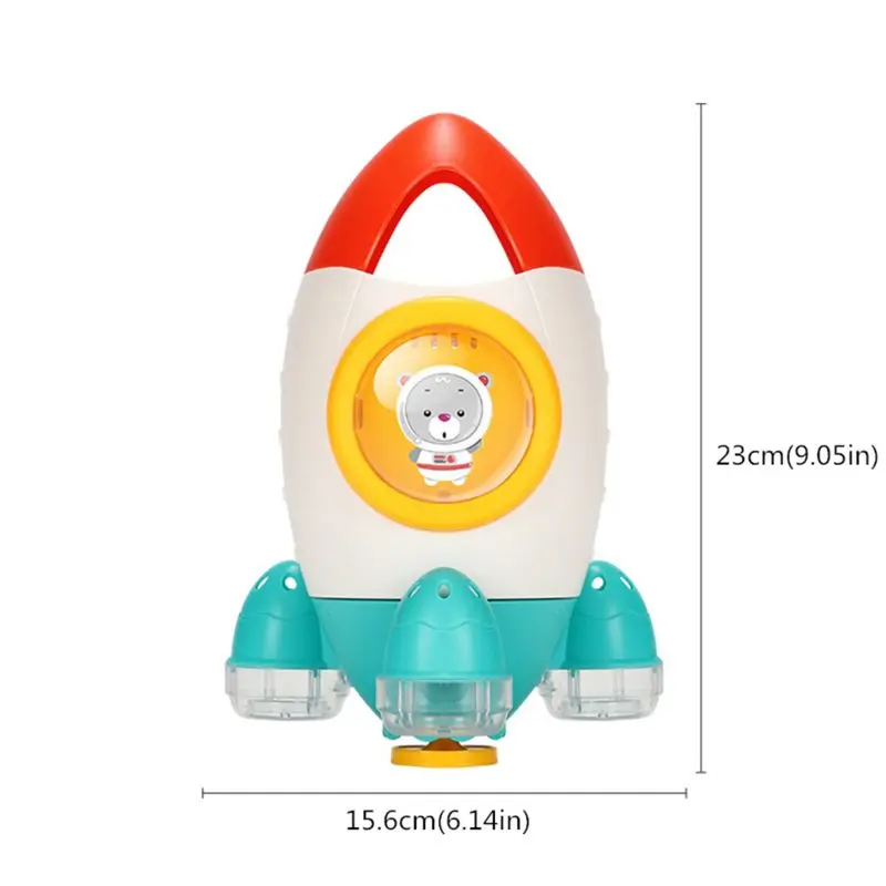 Bath Toys Rocket Fountain Water Spraying Rotary Spraying Beach Toy Play In Summer In Bathroom Water Playing Toy for Kids Gift 6