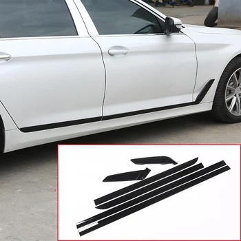 

For BMW 5 Series G30 2017 2018 Car-styling Accessories ABS Chrome Gloss black Side Door Decoration Strips Trims