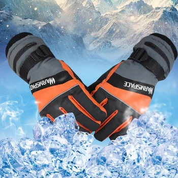 

Winter USB Hand Warmer Electric Thermal Gloves Waterproof Heated Gloves Battery Powered For Motorcycle Cycling Riding Ski Gloves