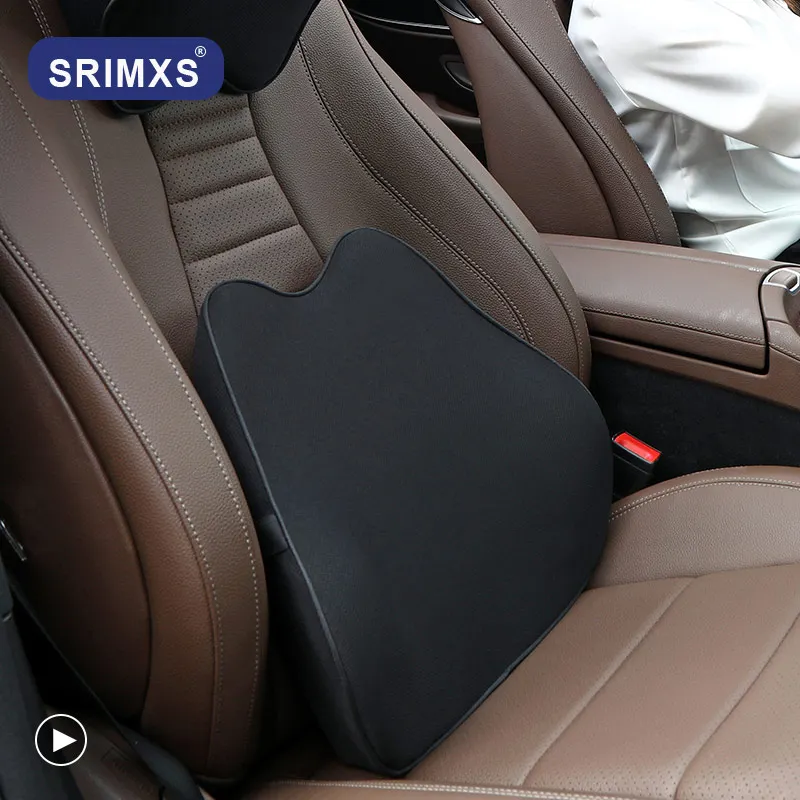 Driver Driving Pillow Car Seat Back Lumbar Support Headrest Neck Pillow  Massager Soft Pad Cushion Back Lower Pain - AliExpress