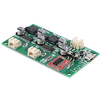 

HOT-2PCS DC 5V 3.7V 6W + 6W Bluetooth Amplifier Board Stereo Receiver Lithium Battery Powered for Speakers Loudspeaker Box