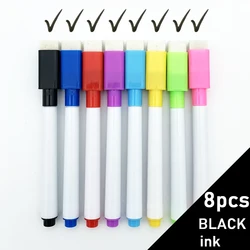 Stylos de Dessin pour Tableau Blanc pour Enfant, Effaceur Intégré Coloré, 8 Pièces/lot 