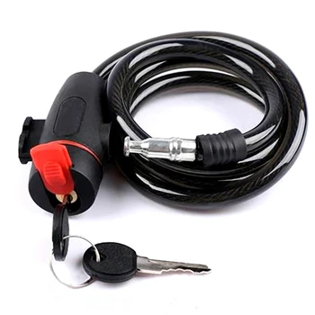

Combination Code Bicycle Bike Lock Steel Cable Protective Easy Use Spiral Universal Cycling Anti Theft Grills Accessories