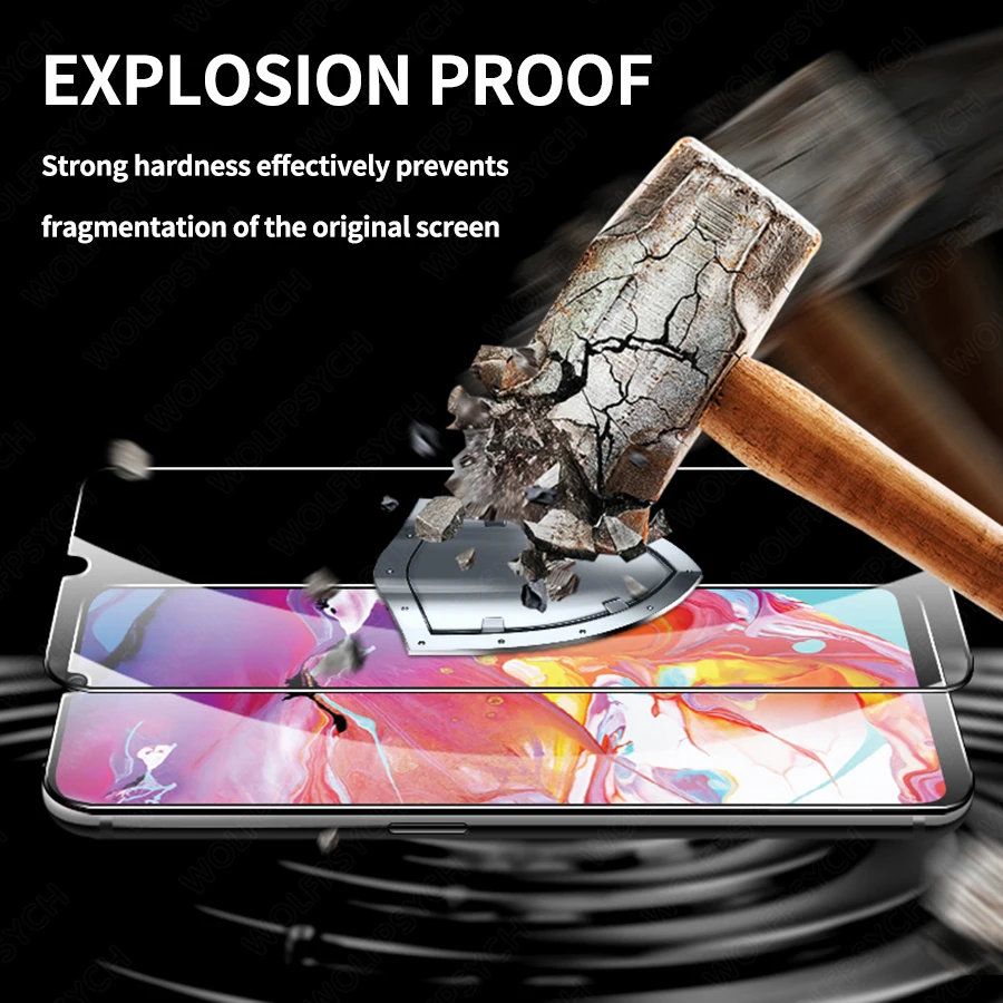Полное покрытие из закаленного стекла для Samsung Galaxy A51 A71 M30s A50s A30s A70s A90 Защита