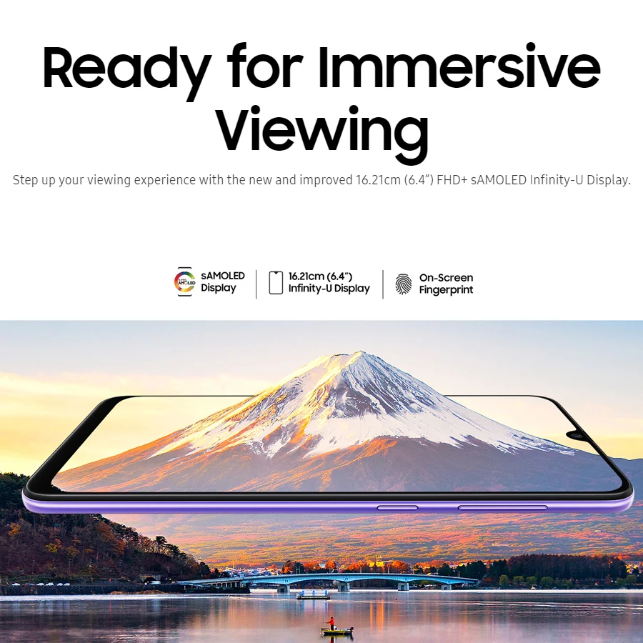 Мобильный телефон samsung Galaxy A50s A507FN-DS, 6,4 дюймов, 6 ГБ ОЗУ, 128 Гб ПЗУ, восьмиугольная Тройная задняя камера, экран, отпечаток пальца, смартфон