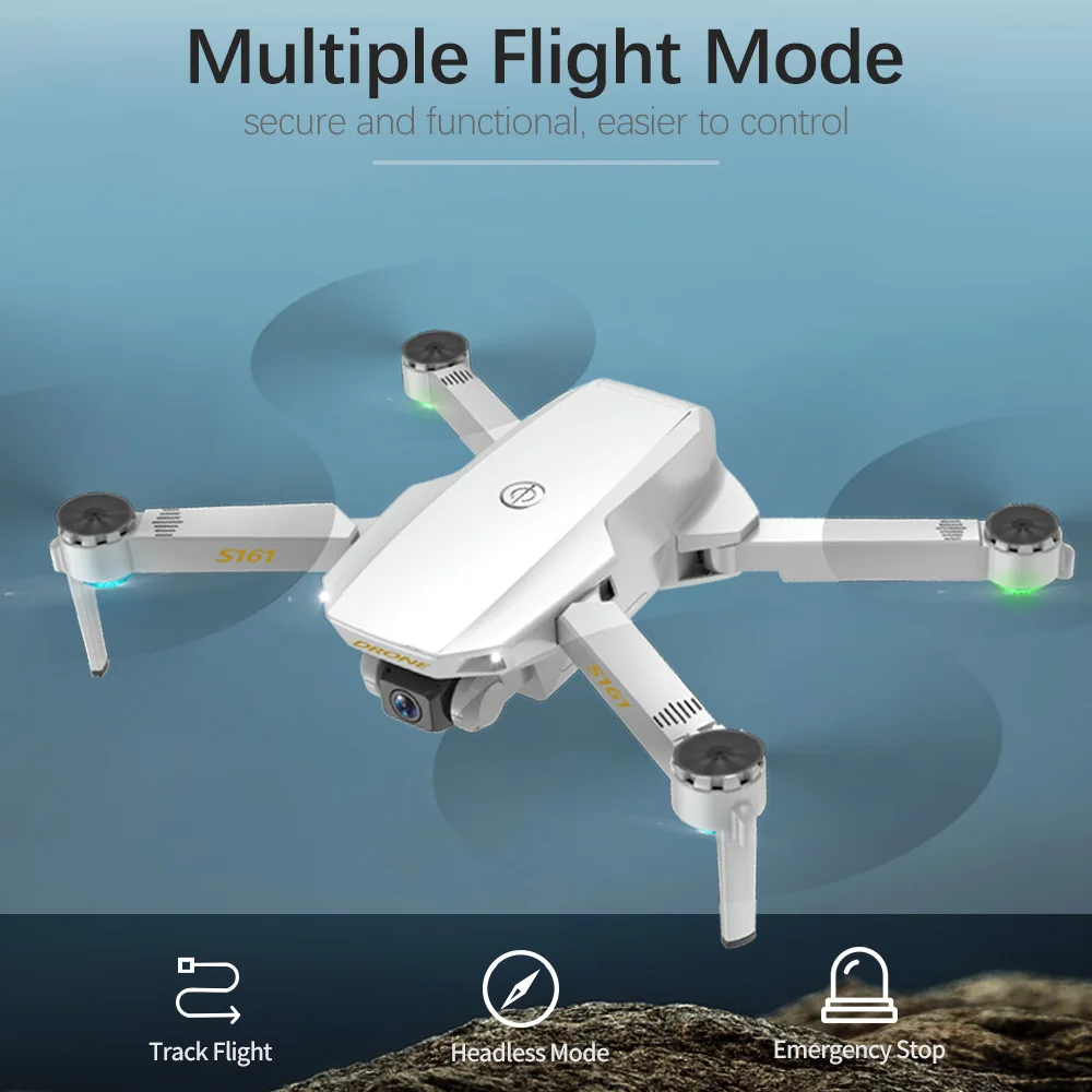 Csj S161 Mini Pro Drone With Camera 4k Optical Flow Positioning Dual Camera  Mini Dron Altitude Hold Gesture Photos Rc Quadcopter - Rc Helicopters -  AliExpress