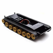 Novo 3 v ~ 7.4 v rc tanque robô inteligente kit chassi do carro de borracha trilha esteira rolante kit para arduino scm