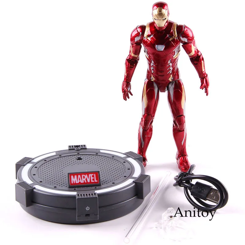 Marvel Мстители халкбастер Железного человека Капитан Америка Капитан фигурка Marvel ПВХ Коллекционная модель игрушки с светодиодный свет