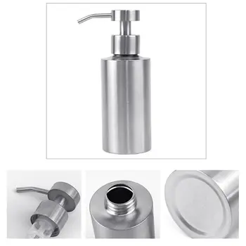 

350ml Stainless Steel Soap Dispenser Pressing Foam Bottle Bathroom Lotion Pump