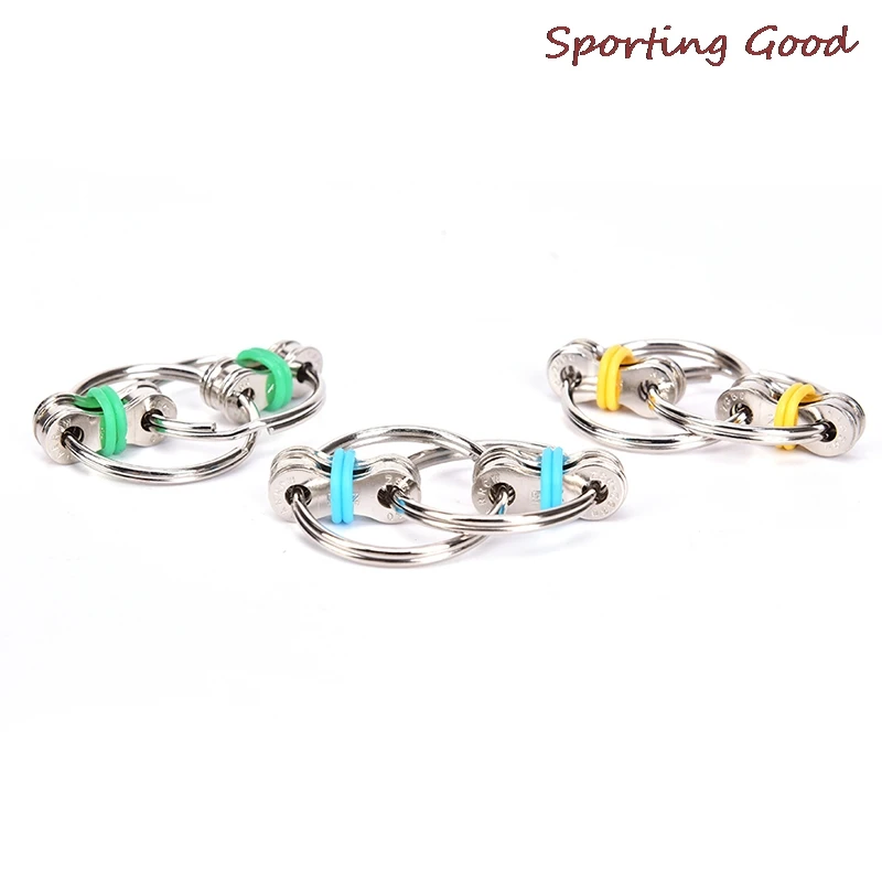Hand Spinner Finger Toys Decompression Chain Metal Vent Toy Bike Chain Keychain Key Ring Break The Boring Antistress Gifts