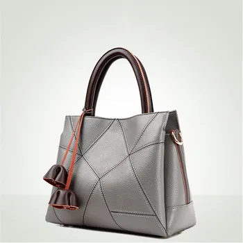 

2020 new Leather Messenger Bag Simple Handbags Women Shoulder Bag Casual Big Tote Vintage Ladies Crossbody Bags