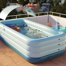 Adults Swimming Pool Toys Accessories Family Inflatable Swimming Pool Outdoor Umbrella Free Shipping Piscine Water Sports AB50YC