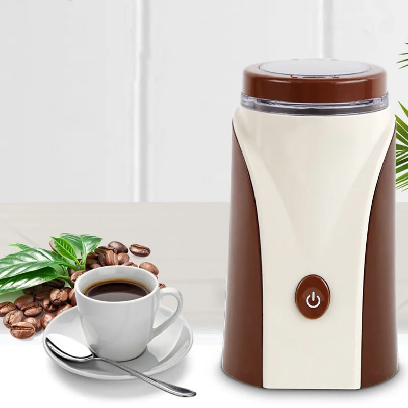 

Electric Coffee Grinder Grains Automatic Coffee Grinder Mill Coffee Bean Powder Grinding Machine Home Travel Use