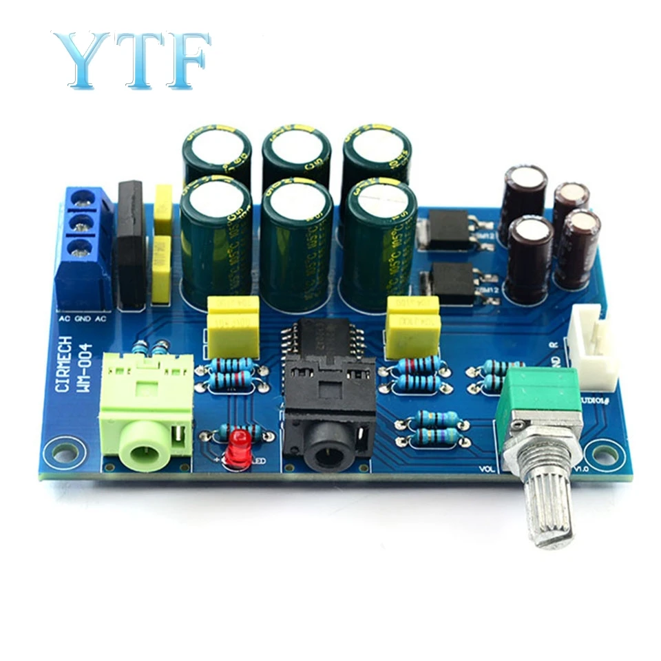 TPA6120 Headphone Amplifier Board HIFI TPA6120A2 Enthusiast Headphones AMP Amplificador Zero Noise Diy Finished