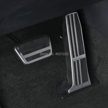 

A Little Change Aluminum Accelerator Gas Pedal Brake Pedals Non-Drilling Cover Footrest Pads For Toyota RAV4 RAV 4 2019 2020